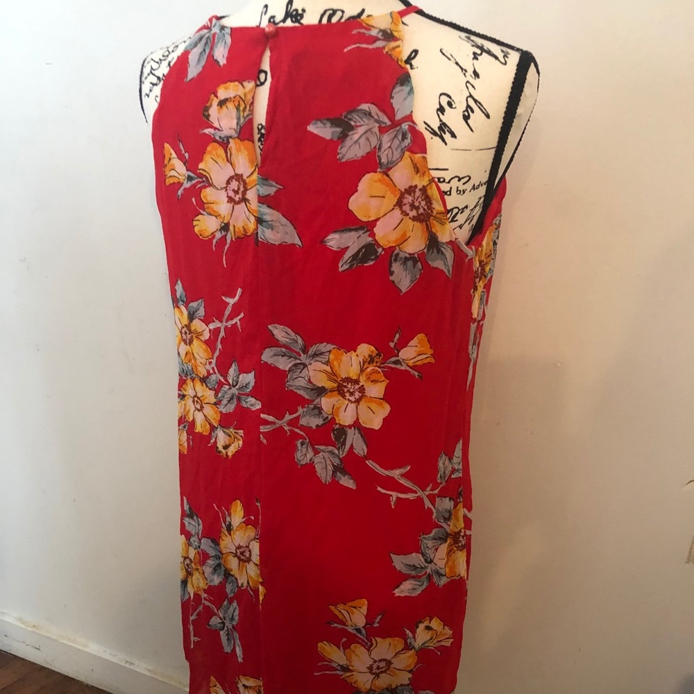 BCX Tropical Flower 🌸 Vacation Dress Sz M/L - Picture 2 of 10